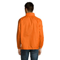 Orange - Side - SOLS Unisex Surf Windbreaker Lightweight Jacket