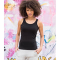 Black - Back - Skinni Fit Chidlrens Girls Feel Good Stretch Vest