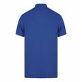 Royal Blue-Navy - Side - Finden & Hales Adults Unisex Contrast Panel Pique Polo Shirt