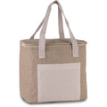 Natural - Front - Kimood Large Jute Cool Bag