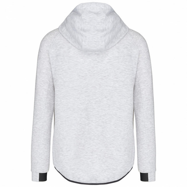 Ash Heather - Back - Proact Mens Performance Hooded Jacket