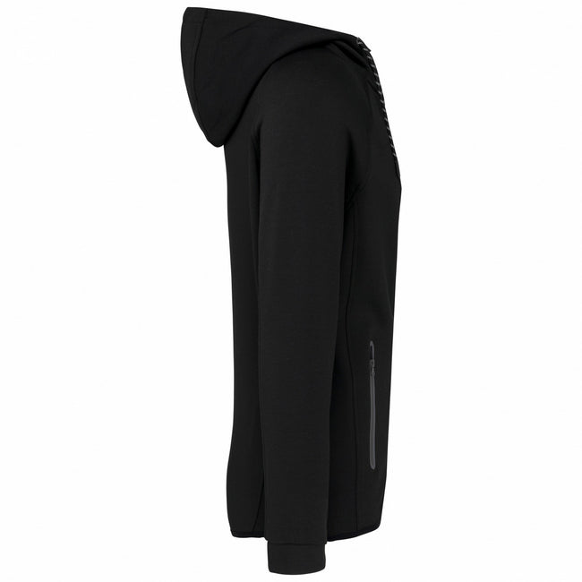 Black - Side - Proact Mens Performance Hooded Jacket