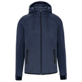 French Navy Heather - Front - Proact Mens Performance Hooded Jacket
