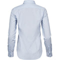 Light Blue - Back - Tee Jays Womens-Ladies Stretch Luxury Long Sleeve Poplin Shirt