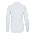 White - Back - Tee Jays Womens-Ladies Stretch Luxury Long Sleeve Poplin Shirt