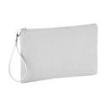 Light Grey - Front - Westford Mill Canvas Wristlet Pouch