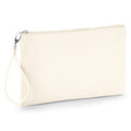 Natural-Natural - Front - Westford Mill Canvas Wristlet Pouch