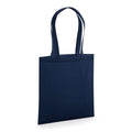 French Navy - Front - Westford Mill Organic Premium Cotton Tote Bag