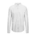 White - Front - AWDis So Denim Mens Oscar Knitted Long Sleeve Shirt