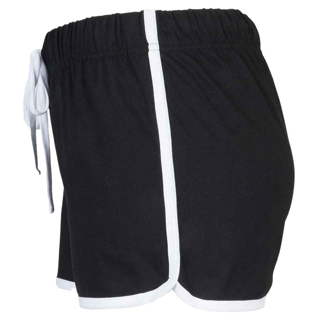 Black-White - Side - Skinni Minni Childrens-Kids Retro Shorts