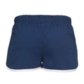 Navy-White - Back - Skinni Minni Childrens-Kids Retro Shorts