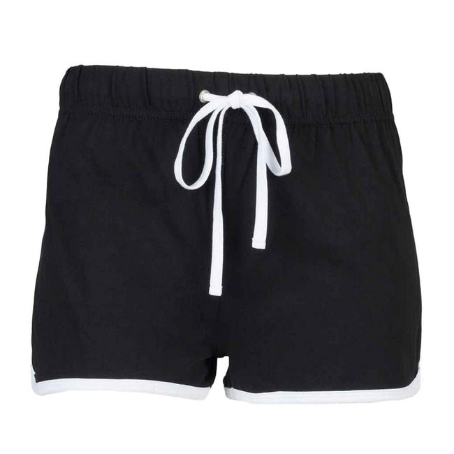 Black-White - Front - Skinni Minni Childrens-Kids Retro Shorts