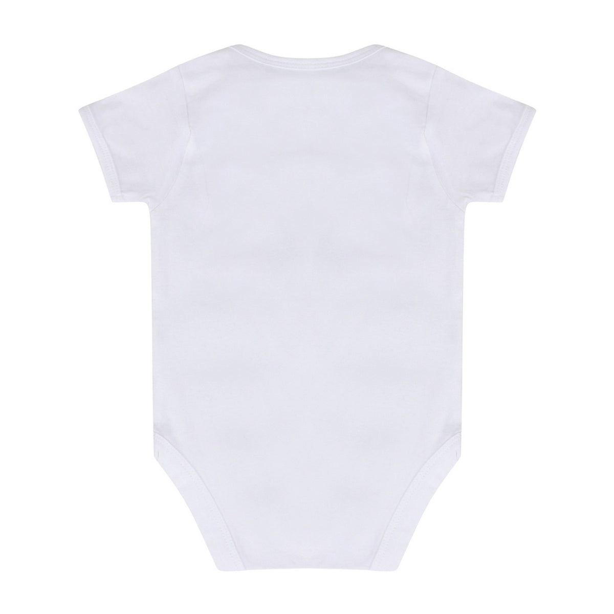 White - Back - Larkwood Baby Boys-Girls Essential Short Sleeve Bodysuit