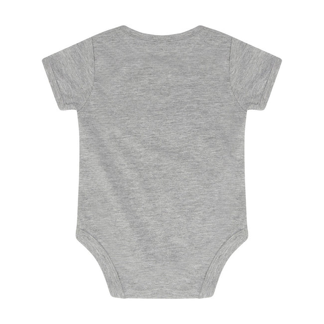 Heather Grey - Back - Larkwood Baby Boys-Girls Essential Short Sleeve Bodysuit