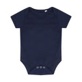 Navy - Front - Larkwood Baby Boys-Girls Essential Short Sleeve Bodysuit