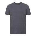 Convoy Grey - Front - Russell Mens Authentic Pure Organic T-Shirt