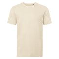 Natural - Front - Russell Mens Authentic Pure Organic T-Shirt