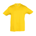 Gold - Front - SOLS Kids Regent Short Sleeve T-Shirt