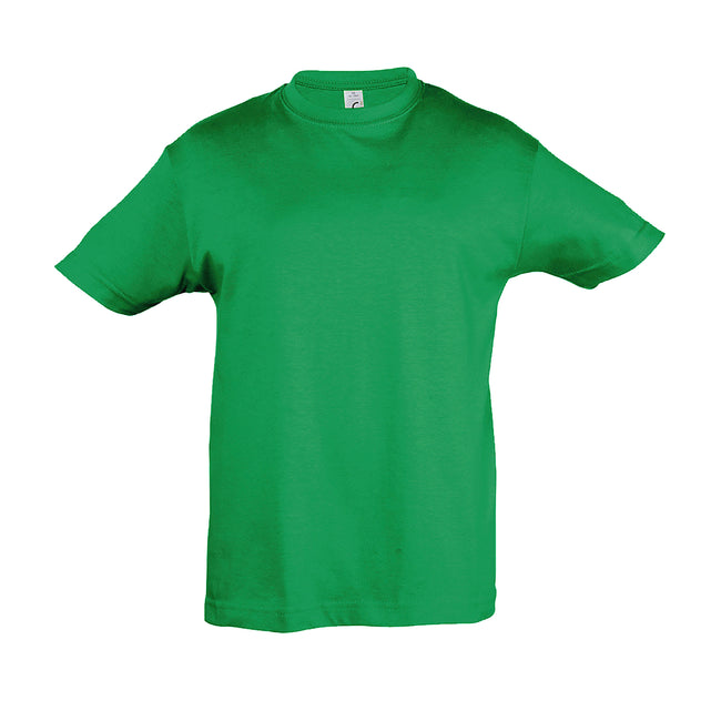 Kelly Green - Front - SOLS Kids Regent Short Sleeve T-Shirt