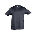 Navy - Front - SOLS Kids Regent Short Sleeve T-Shirt