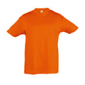 Orange - Front - SOLS Kids Regent Short Sleeve T-Shirt