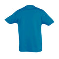 Aqua - Back - SOLS Kids Regent Short Sleeve T-Shirt