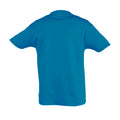 Aqua - Back - SOLS Kids Regent Short Sleeve T-Shirt