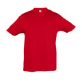 Red - Front - SOLS Kids Regent Short Sleeve T-Shirt
