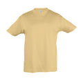 Sand - Front - SOLS Kids Regent Short Sleeve T-Shirt