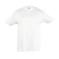 White - Front - SOLS Kids Regent Short Sleeve T-Shirt