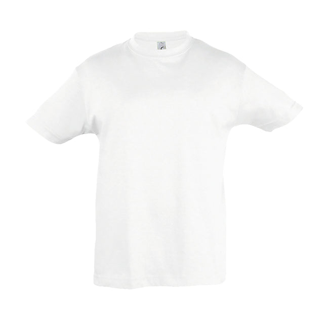 White - Front - SOLS Kids Regent Short Sleeve T-Shirt