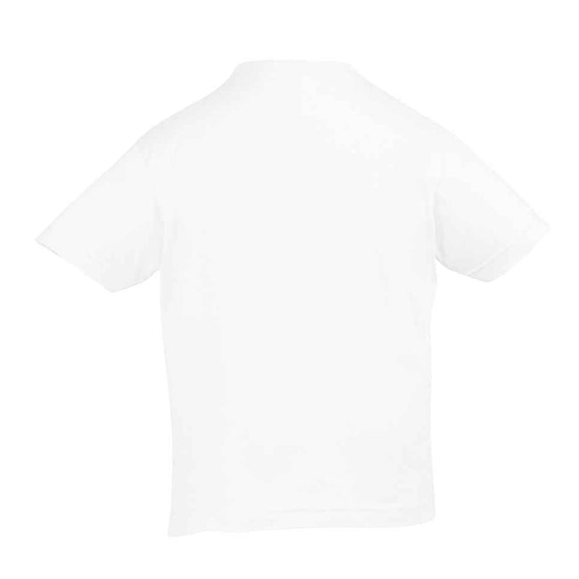 Absolute White - Back - SOLS Kids Regent Short Sleeve T-Shirt