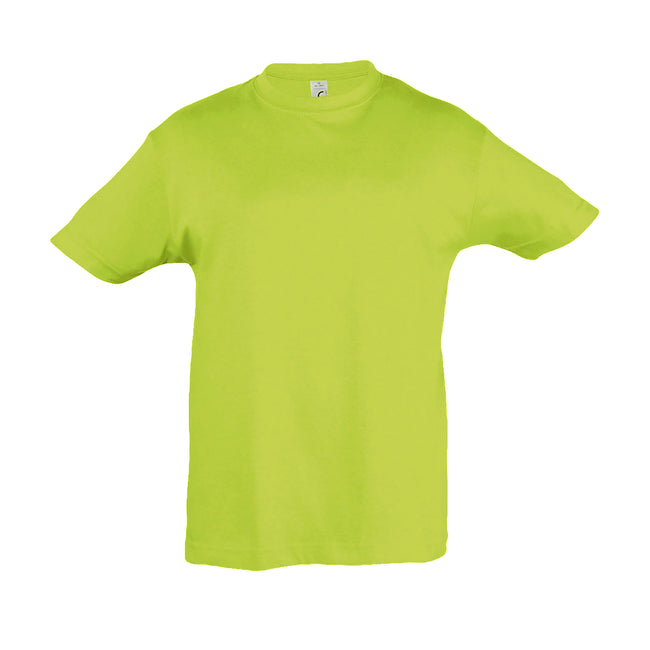 Apple Green - Front - SOLS Kids Regent Short Sleeve T-Shirt
