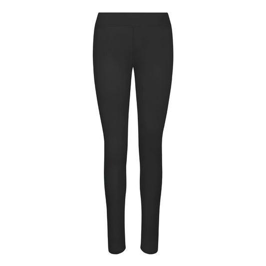 Jet Black - Front - AWDis Just Cool Womens Girlie Workout Leggings