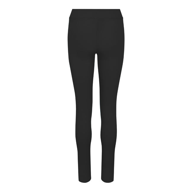 Jet Black - Back - AWDis Just Cool Womens Girlie Workout Leggings