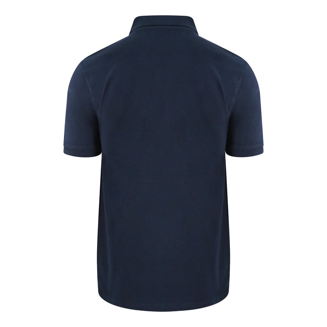 Navy - Back - AWDis Just Polos Mens Stretch Pique Polo Shirt