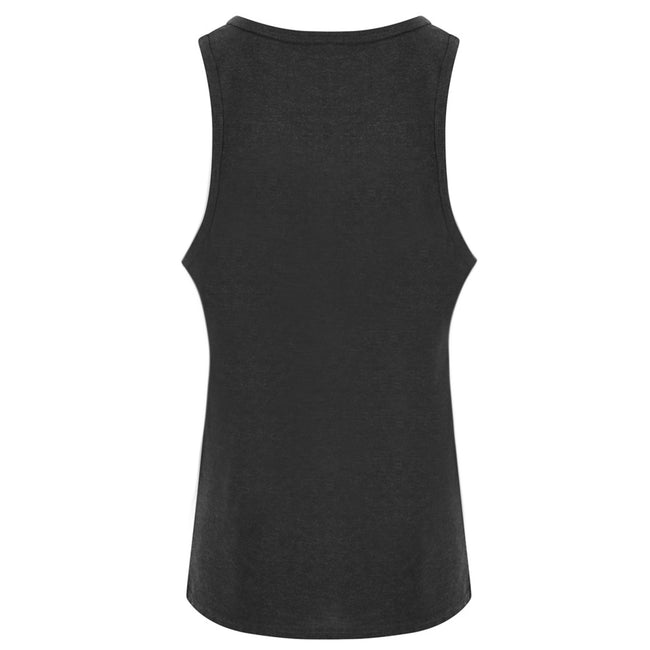 Heather Black - Back - AWDis Just Ts Mens Tri-Blend Vest
