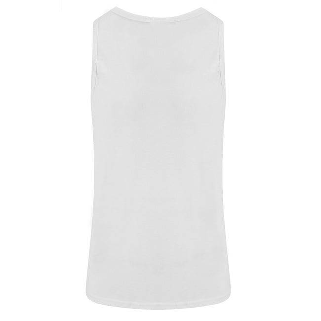 Solid White - Back - AWDis Just Ts Mens Tri-Blend Vest