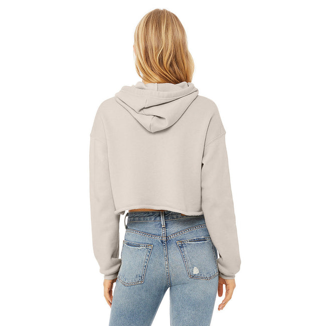 Heather Dust - Back - Bella + Canvas Ladies Cropped Hoodie