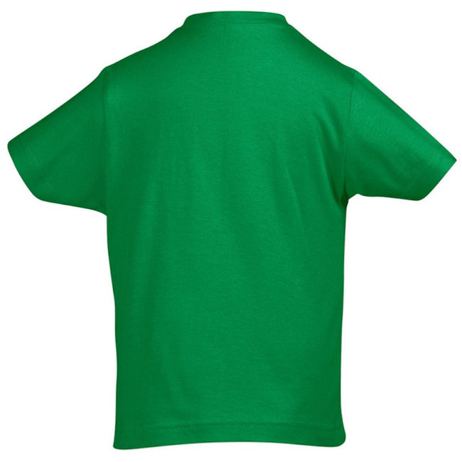 Kelly Green - Back - SOLS Kids Unisex Imperial Heavy Cotton Short Sleeve T-Shirt
