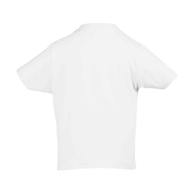 Absolute White - Back - SOLS Kids Unisex Imperial Heavy Cotton Short Sleeve T-Shirt