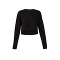 Black - Front - Bella + Canvas Ladies Cropped Sweatshirt