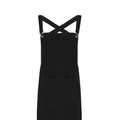 Black - Back - Premier Cross Back Barista Bib Apron