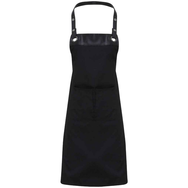 Black - Front - Premier Espresso Bib Apron
