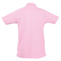 Pink - Back - SOLS Kids Unisex Summer II Pique Polo Shirt