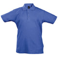 Royal Blue - Front - SOLS Kids Unisex Summer II Pique Polo Shirt