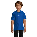 Royal Blue - Back - SOLS Kids Unisex Summer II Pique Polo Shirt