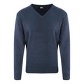 Navy - Front - PRO RTX Mens Pro Acrylic V Neck Sweater