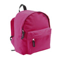Fuchsia - Back - SOLS Childrens-Kids Rider School Backpack