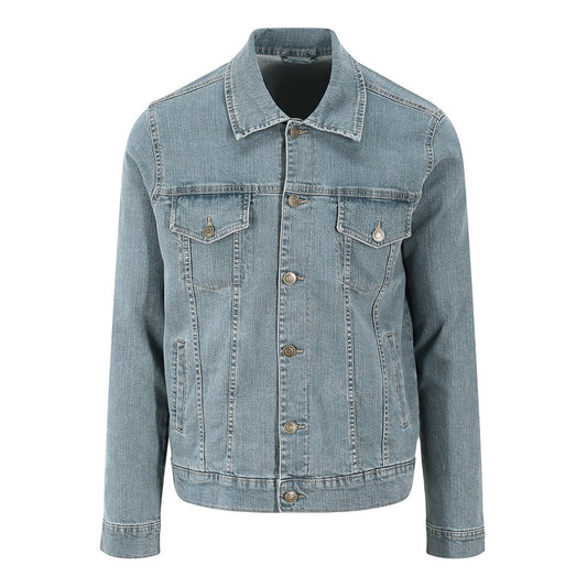 Light Blue Wash - Front - So Denim Mens Noah Denim Jacket